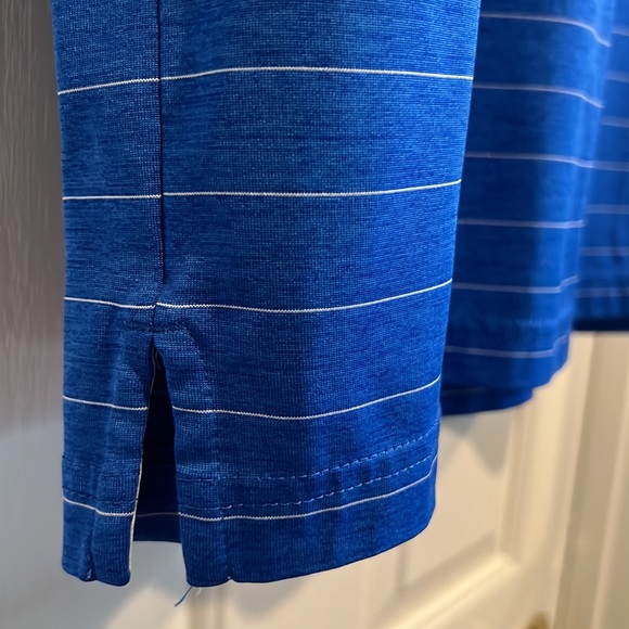 Walter Hagen Golf Striped Shirt Blue and White Large - Picture 6 of 9